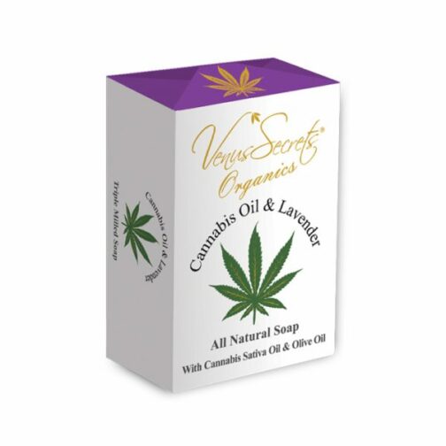 Φυσικό Σαπούνι με έλαια κάνναβης και λεβάντα cannabis lavender soap venus secrets