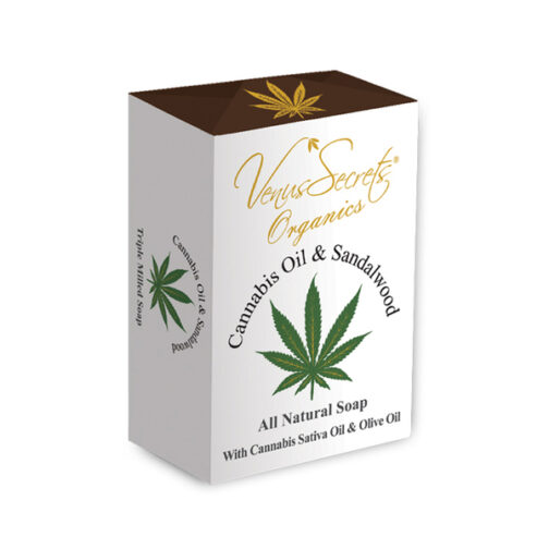 Φυσικό Σαπούνι με έλαια κάνναβης και σανδαλόξυλο cannabis sandalwood soap venus secrets